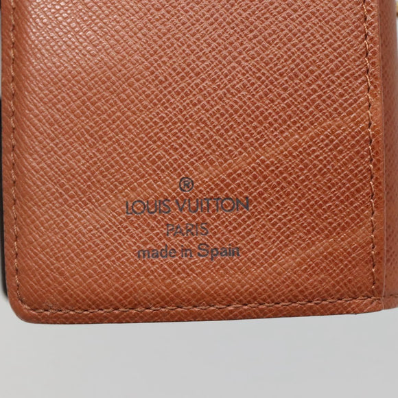 LOUIS VUITTON Monogram Agenda PM Day Planner Cover R20005 LV Auth 140373