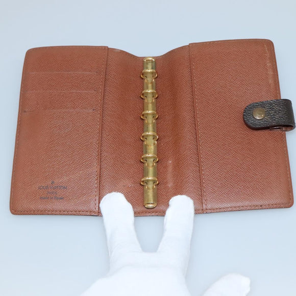LOUIS VUITTON Monogram Agenda PM Day Planner Cover R20005 LV Auth 140373