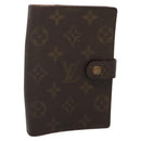 LOUIS VUITTON Monogram Agenda PM Day Planner Cover R20005 LV Auth 140373-1