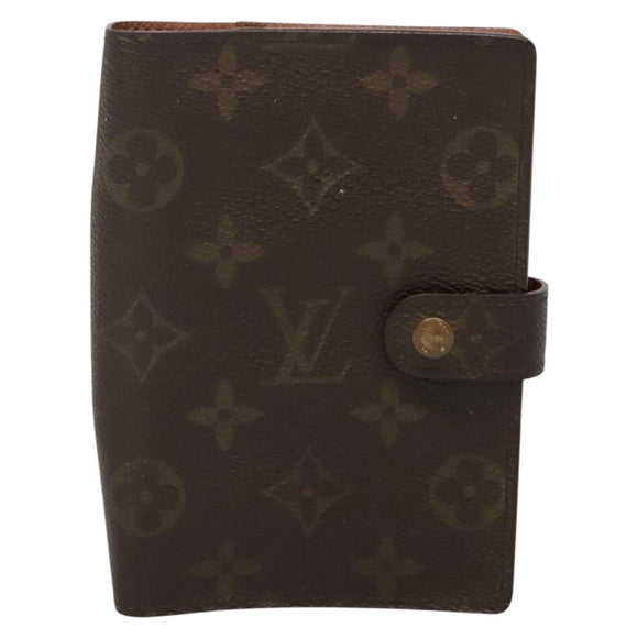 LOUIS VUITTON Monogram Agenda PM Day Planner Cover R20005 LV Auth 140373