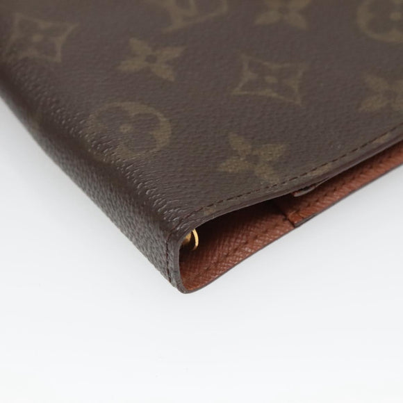 LOUIS VUITTON Monogram Agenda PM Day Planner Cover R20005 LV Auth 140373