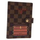 LOUIS VUITTON Damier Ebene Trunk Agenda PM Day Planner Cover R20029 Auth 140374-1