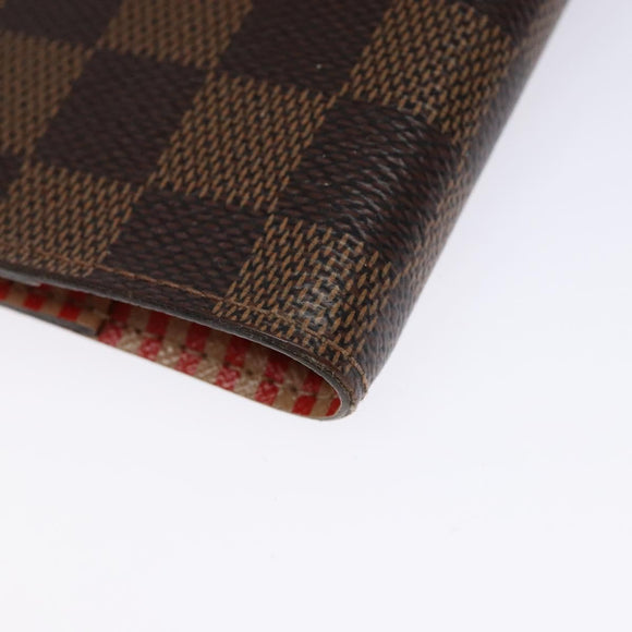 LOUIS VUITTON Damier Ebene Trunk Agenda PM Day Planner Cover R20029 Auth 140374