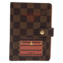 LOUIS VUITTON Damier Ebene Trunk Agenda PM Day Planner Cover R20029 Auth 140374-13