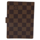 LOUIS VUITTON Damier Ebene Trunk Agenda PM Day Planner Cover R20029 Auth 140374-2