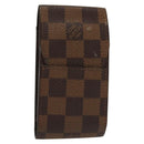LOUIS VUITTON Damier Ebene Etui Cigarette Case N63024 LV Auth 140376-1