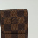 LOUIS VUITTON Damier Ebene Etui Cigarette Case N63024 LV Auth 140376-2
