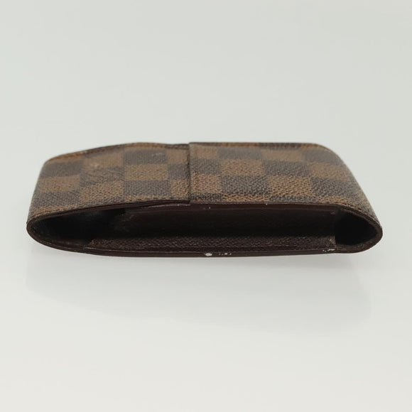 LOUIS VUITTON Damier Ebene Etui Cigarette Case N63024 LV Auth 140376
