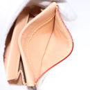 LOUIS VUITTON Multicolor Porte Monnaie Pla Coin Purse White M92657 Auth 140378-18