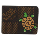 LOUIS VUITTON Damier Ebene Giant NIGO Portefeuille Multripru N60396 Auth 140381-13