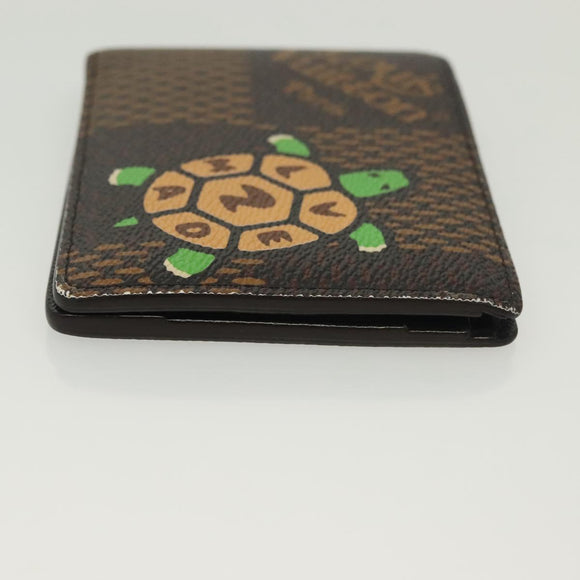 LOUIS VUITTON Damier Ebene Giant NIGO Portefeuille Multripru N60396 Auth 140381