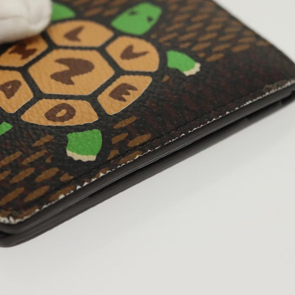 LOUIS VUITTON Damier Ebene Giant NIGO Portefeuille Multripru N60396 Auth 140381