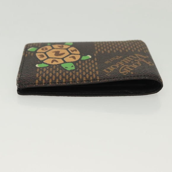 LOUIS VUITTON Damier Ebene Giant NIGO Portefeuille Multripru N60396 Auth 140381