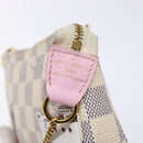 LOUIS VUITTON Damier Azur Mini Pochette Accessoires Pouch N41669 LV Auth 140382-17