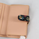 LOUIS VUITTON Multicolor Portefeuille Viennois Wallet Black M92988 Auth 140383V-19