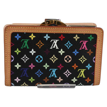 LOUIS VUITTON Multicolor Portefeuille Viennois Wallet Black M92988 Auth 140383V - 0