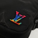 LOUIS VUITTON 3D Monogram Double Phone Pouch Black M80141 LV Auth 140387M-20