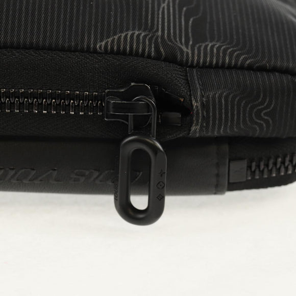 LOUIS VUITTON 3D Monogram Double Phone Pouch Black M80141 LV Auth 140387M