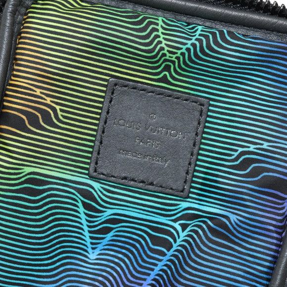 LOUIS VUITTON 3D Monogram Double Phone Pouch Black M80141 LV Auth 140387M