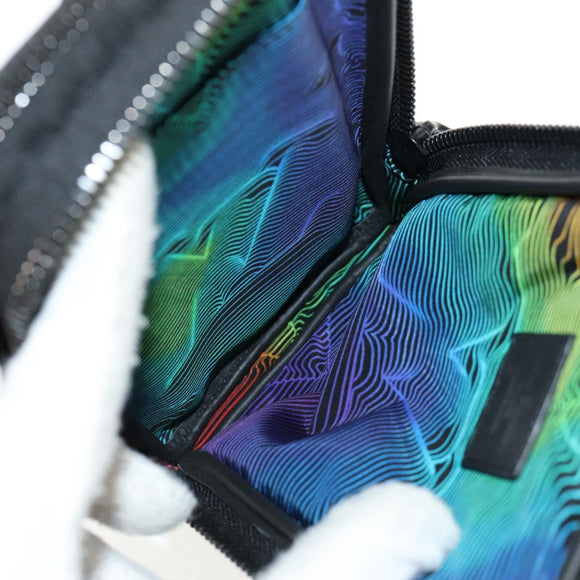 LOUIS VUITTON 3D Monogram Double Phone Pouch Black M80141 LV Auth 140387M