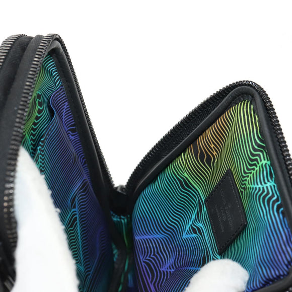 LOUIS VUITTON 3D Monogram Double Phone Pouch Black M80141 LV Auth 140387M