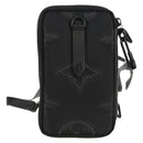 LOUIS VUITTON 3D Monogram Double Phone Pouch Black M80141 LV Auth 140387M-2