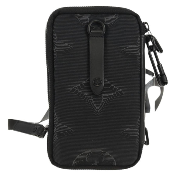 LOUIS VUITTON 3D Monogram Double Phone Pouch Black M80141 LV Auth 140387M