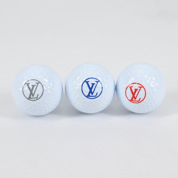 LOUIS VUITTON Monogram Booklet Set Golf Andrews Golf Ball GI0297 LV Auth 140390