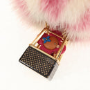 LOUIS VUITTON Vivienne Porte Cles Vivienne Bag Charm Fur M68655 LV Auth 140394M-3