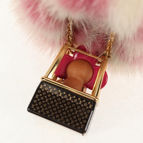 LOUIS VUITTON Vivienne Porte Cles Vivienne Bag Charm Fur M68655 LV Auth 140394M