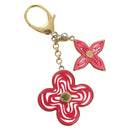 LOUIS VUITTON Bijoux Sac Knife Key Holder metal Gold Red M66913 LV Auth 140395-1