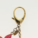 LOUIS VUITTON Bijoux Sac Knife Key Holder metal Gold Red M66913 LV Auth 140395-10