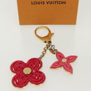LOUIS VUITTON Bijoux Sac Knife Key Holder metal Gold Red M66913 LV Auth 140395-12