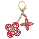 LOUIS VUITTON Bijoux Sac Knife Key Holder metal Gold Red M66913 LV Auth 140395-2