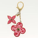 LOUIS VUITTON Bijoux Sac Knife Key Holder metal Gold Red M66913 LV Auth 140395-7