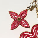 LOUIS VUITTON Bijoux Sac Knife Key Holder metal Gold Red M66913 LV Auth 140395-9