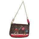 LOUIS VUITTON Monogram 2017 Only Mini Pochette Accessoires M62087 Auth 140396V-1