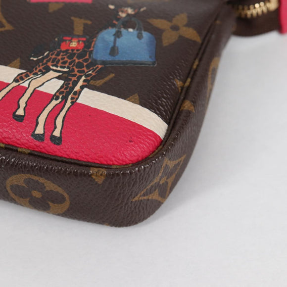 LOUIS VUITTON Monogram 2017 Only Mini Pochette Accessoires M62087 Auth 140396V