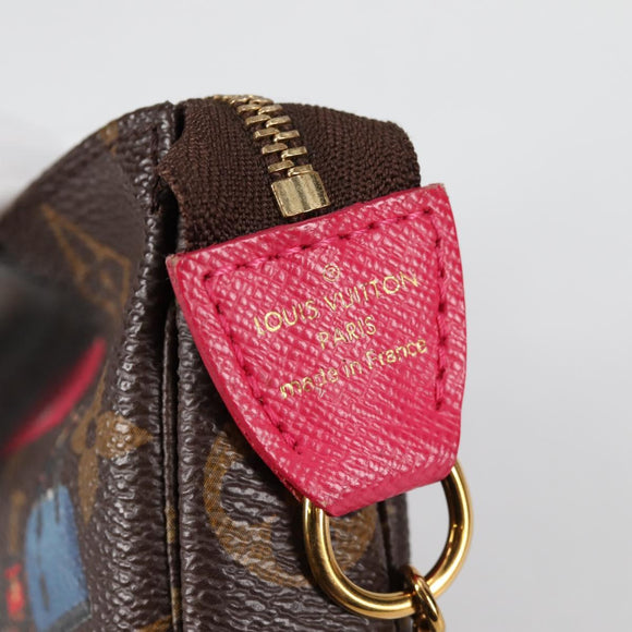 LOUIS VUITTON Monogram 2017 Only Mini Pochette Accessoires M62087 Auth 140396V