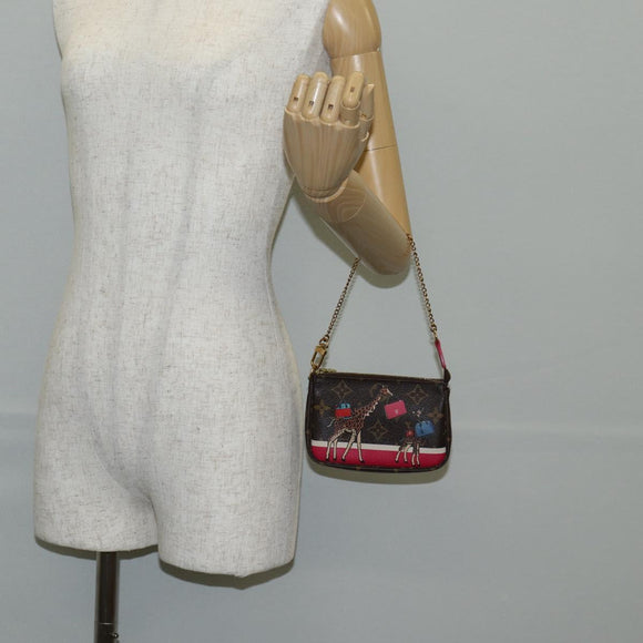 LOUIS VUITTON Monogram 2017 Only Mini Pochette Accessoires M62087 Auth 140396V