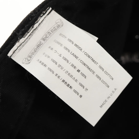 Chrome Hearts Cross Ball Horseshoe Trucker Cap Wool Black Auth 140397M