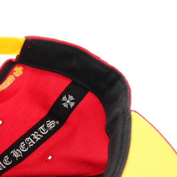 Chrome Hearts Cross Ball CH Embroidery Baseball Cap Cap Cotton Red Auth 140398M