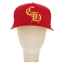 Chrome Hearts Cross Ball CH Embroidery Baseball Cap Cap Cotton Red Auth 140398M-13