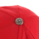 Chrome Hearts Cross Ball CH Embroidery Baseball Cap Cap Cotton Red Auth 140398M-7