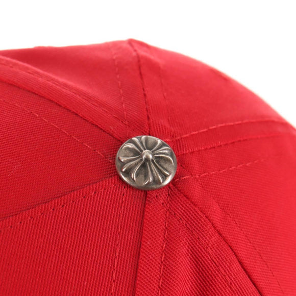 Chrome Hearts Cross Ball CH Embroidery Baseball Cap Cap Cotton Red Auth 140398M