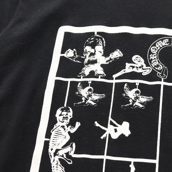 Chrome Hearts FOTI Horseshoe Short sleeved T-shirt Cotton Black Auth 140400M