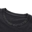 Chrome Hearts Neck Side Logo Horseshoe T-shirt Cotton Black Auth 140402M-5