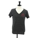 Chrome Hearts Horseshoe V neck Short sleeved T-shirt Polyester Gray Auth 140403M-1