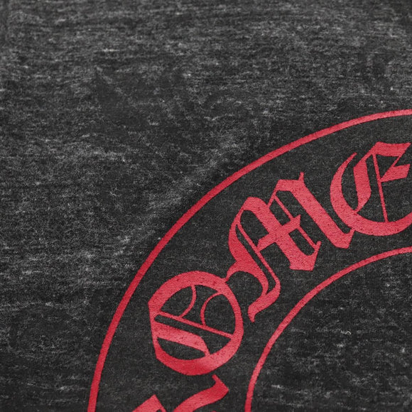 Chrome Hearts Horseshoe V neck Short sleeved T-shirt Polyester Gray Auth 140403M