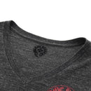 Chrome Hearts Horseshoe V neck Short sleeved T-shirt Polyester Gray Auth 140403M-5